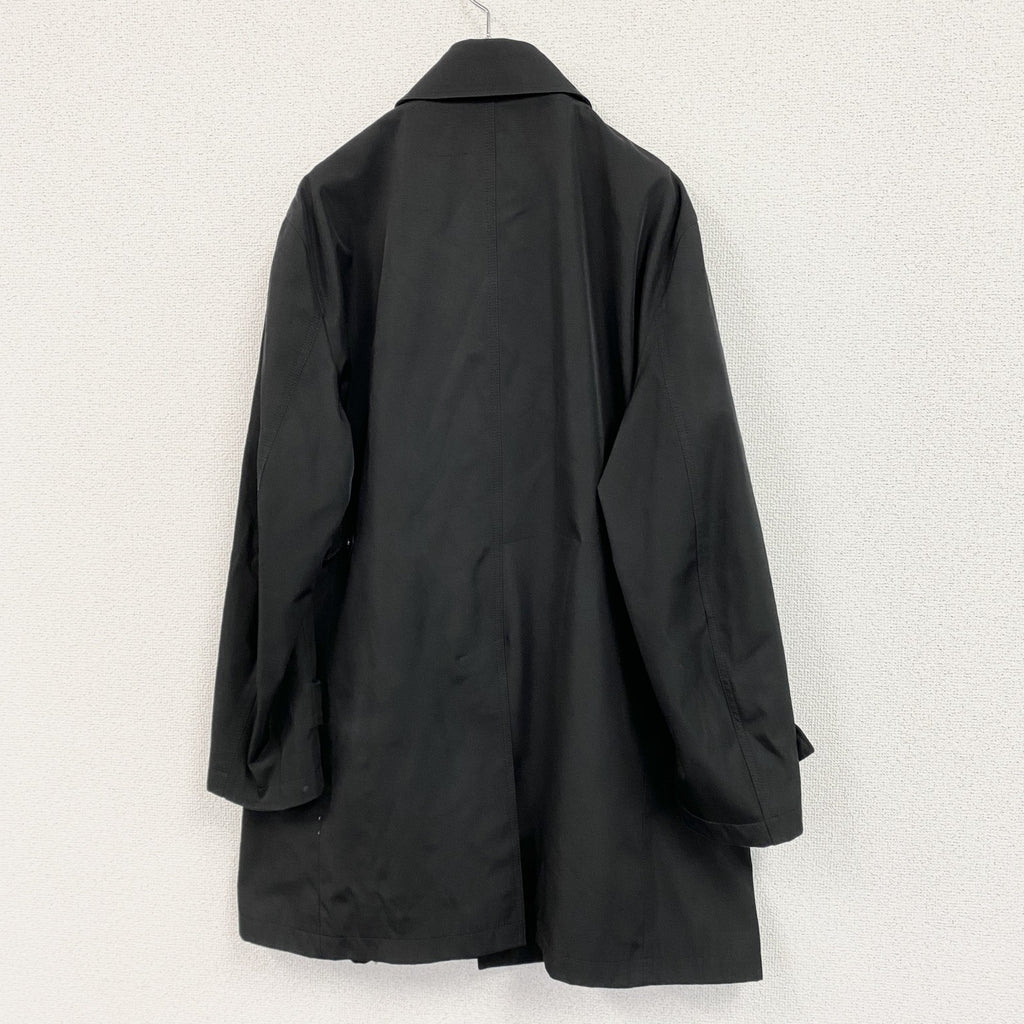 KANSAI YAMAMOTO HOMME　ヤマモトカンサイ　ステンカラーコート　比翼仕立て　黒　ブラック
