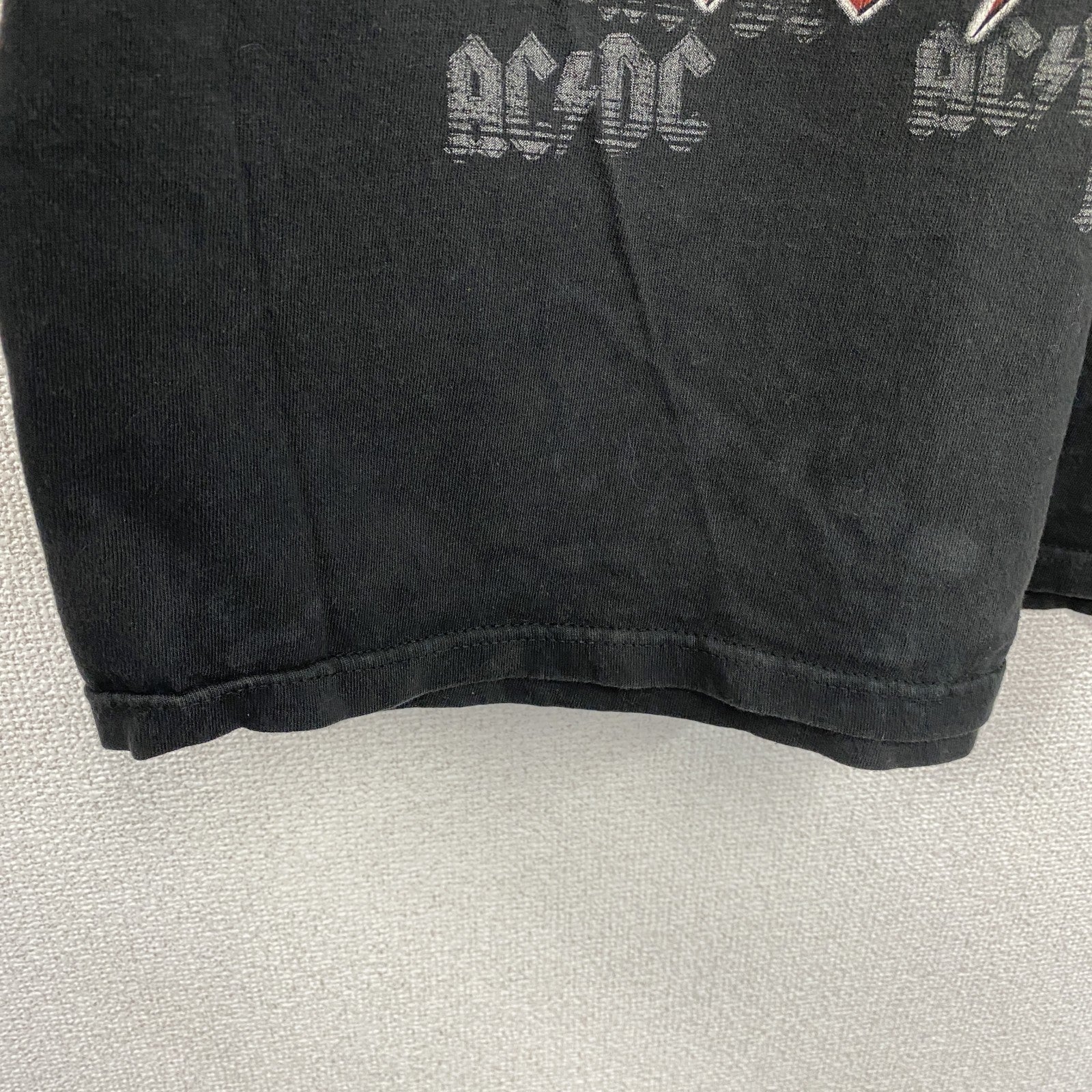 AC/DC　アイアンマン2　IRON MAN　半袖映画プリントTシャツ　バンドT　キャラクターT　黒　ブラック　Lサイズ