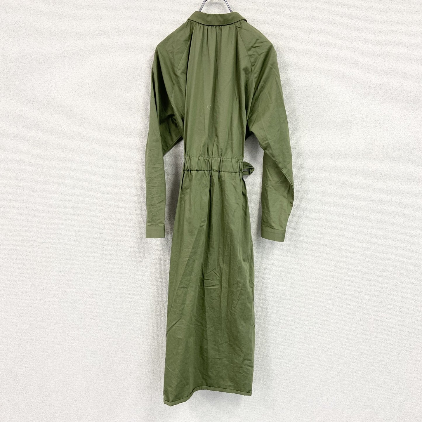 ZARA　ザラ　長袖ワンピース　ラグランスリーブ　緑　グリーン　Sサイズ