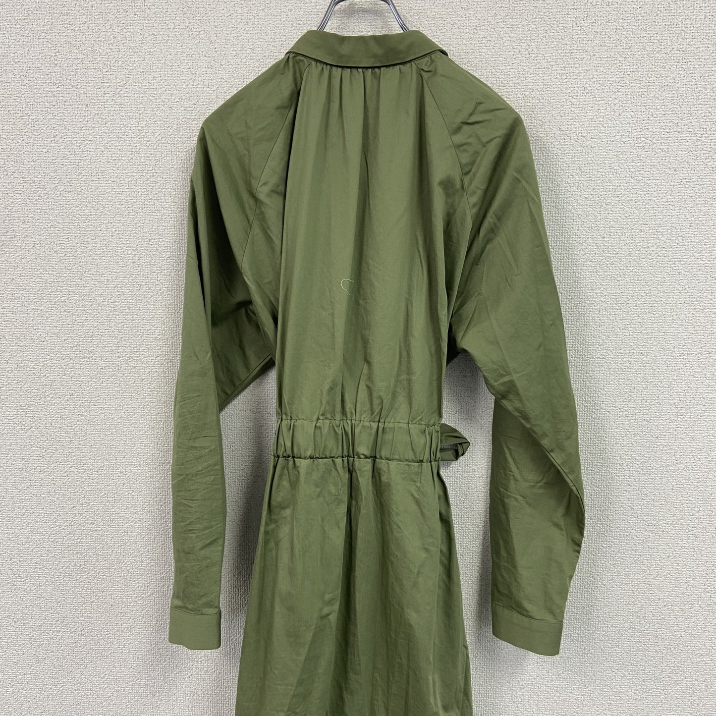 ZARA　ザラ　長袖ワンピース　ラグランスリーブ　緑　グリーン　Sサイズ