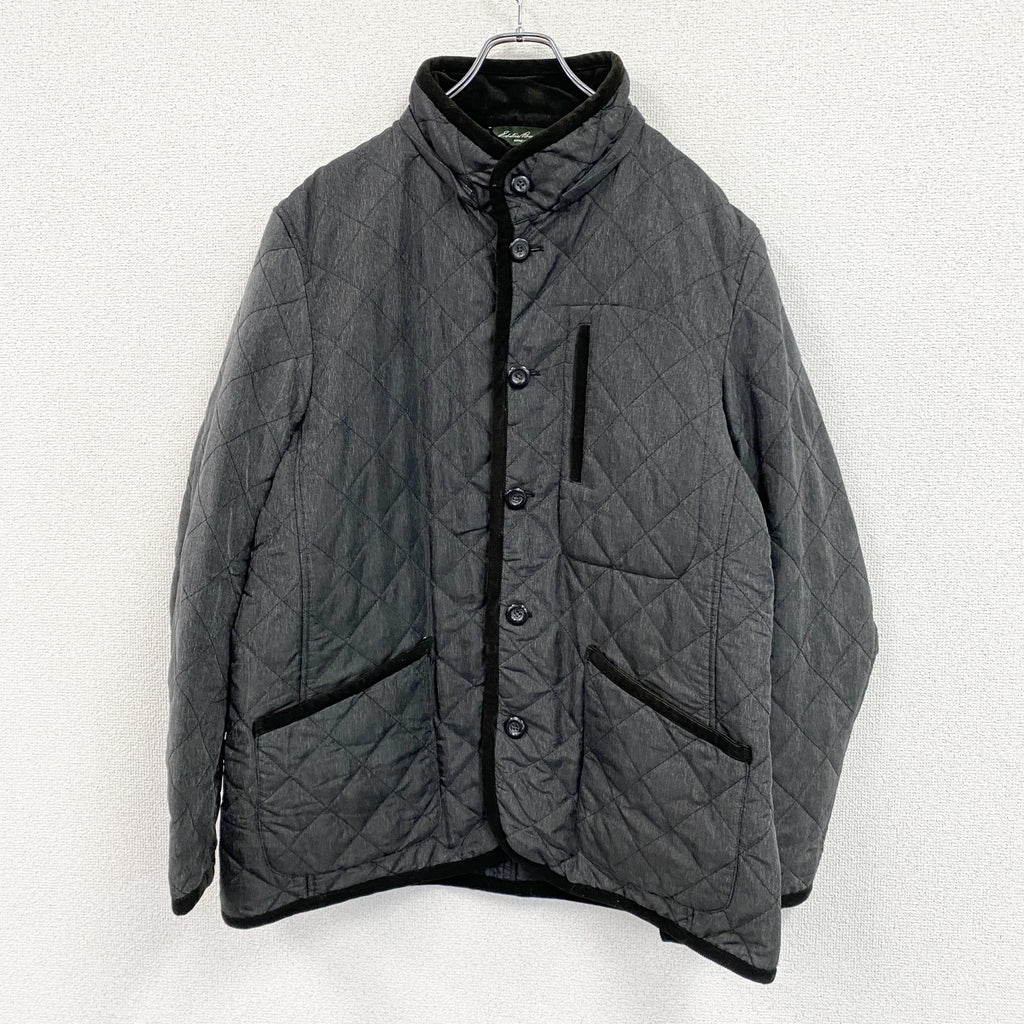 Eddie Bauer　エディーバウアー　キルティングジャケット　中綿入り　3つポケット　灰色　グレー　XLサイズ