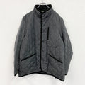Eddie Bauer　エディーバウアー　キルティングジャケット　中綿入り　3つポケット　灰色　グレー　XLサイズ