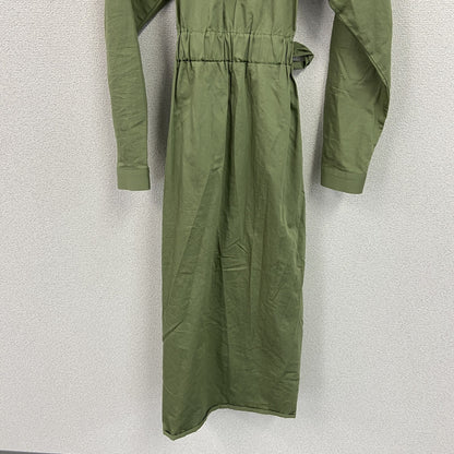 ZARA　ザラ　長袖ワンピース　ラグランスリーブ　緑　グリーン　Sサイズ