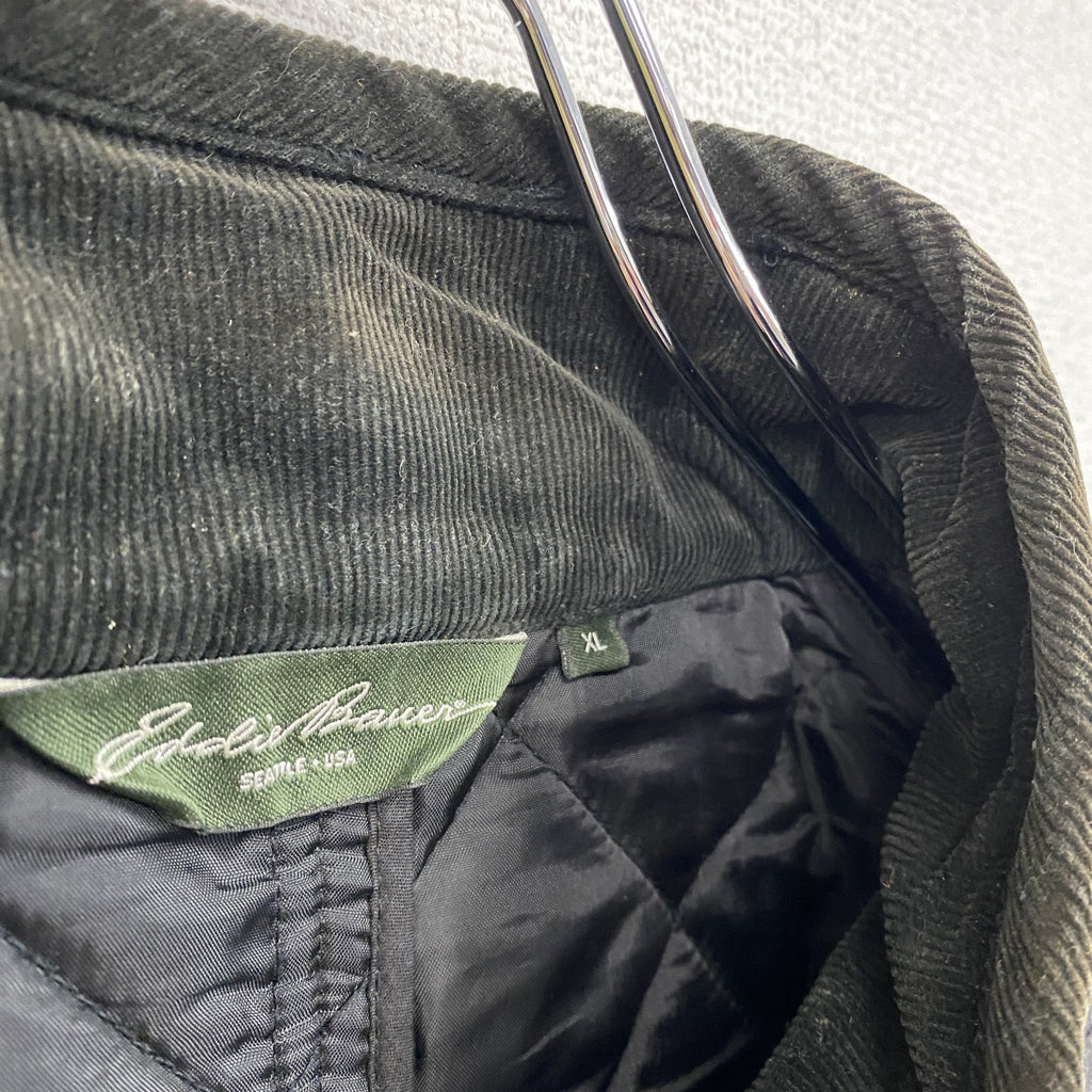Eddie Bauer　エディーバウアー　キルティングジャケット　中綿入り　3つポケット　灰色　グレー　XLサイズ