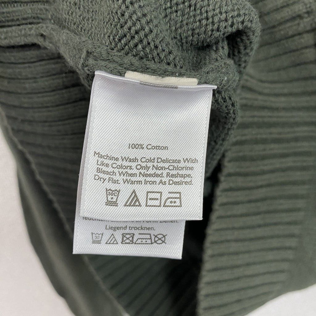 Eddie Bauer　エディーバウアー　コットンニットセーター　カーキ　Mサイズ