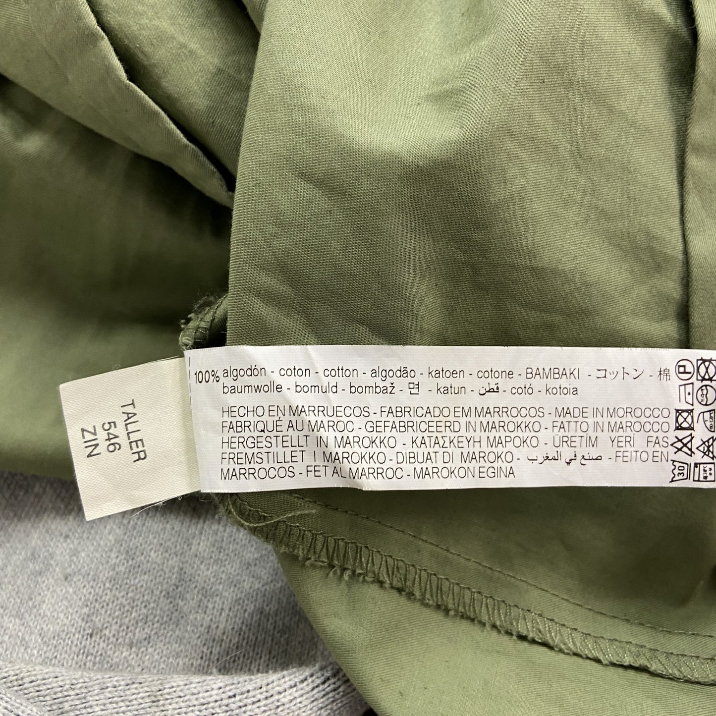 ZARA　ザラ　長袖ワンピース　ラグランスリーブ　緑　グリーン　Sサイズ
