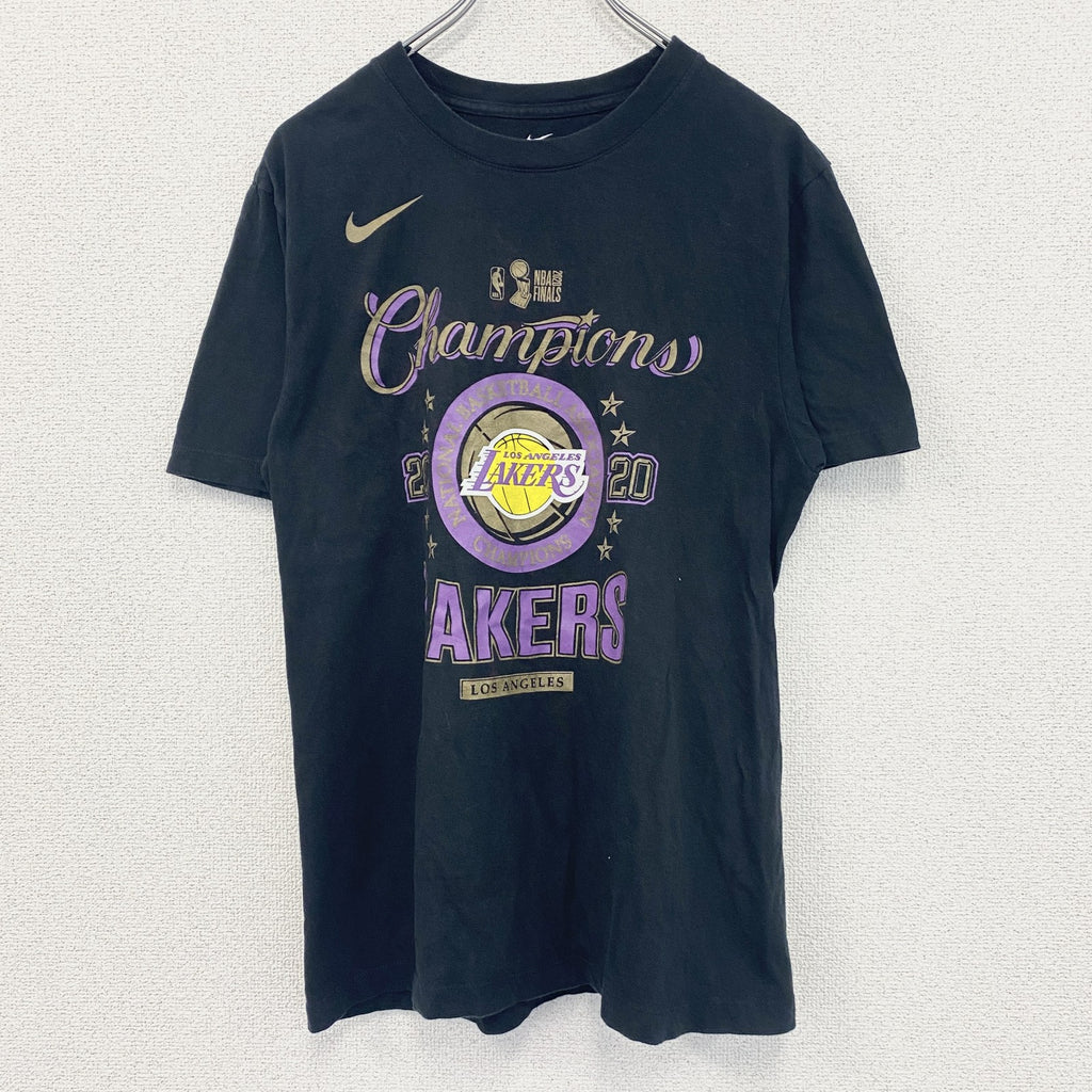 古着 used　NIKE ナイキ　半袖プリントTシャツ　バスケ　NBA　クルーネック　ロサンゼルス　カジュアル　レトロ　Sサイズ