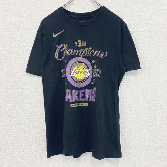 古着 used　NIKE ナイキ　半袖プリントTシャツ　バスケ　NBA　クルーネック　ロサンゼルス　カジュアル　レトロ　Sサイズ