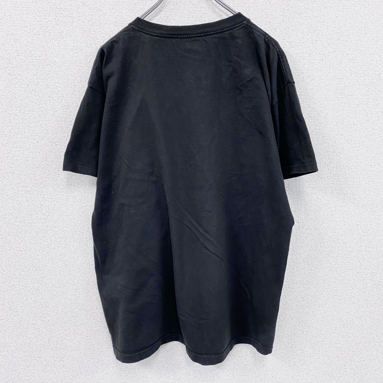 AC/DC　アイアンマン2　IRON MAN　半袖映画プリントTシャツ　バンドT　キャラクターT　黒　ブラック　Lサイズ