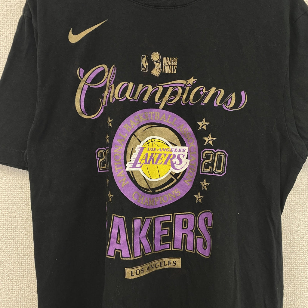 古着 used　NIKE ナイキ　半袖プリントTシャツ　バスケ　NBA　クルーネック　ロサンゼルス　カジュアル　レトロ　Sサイズ