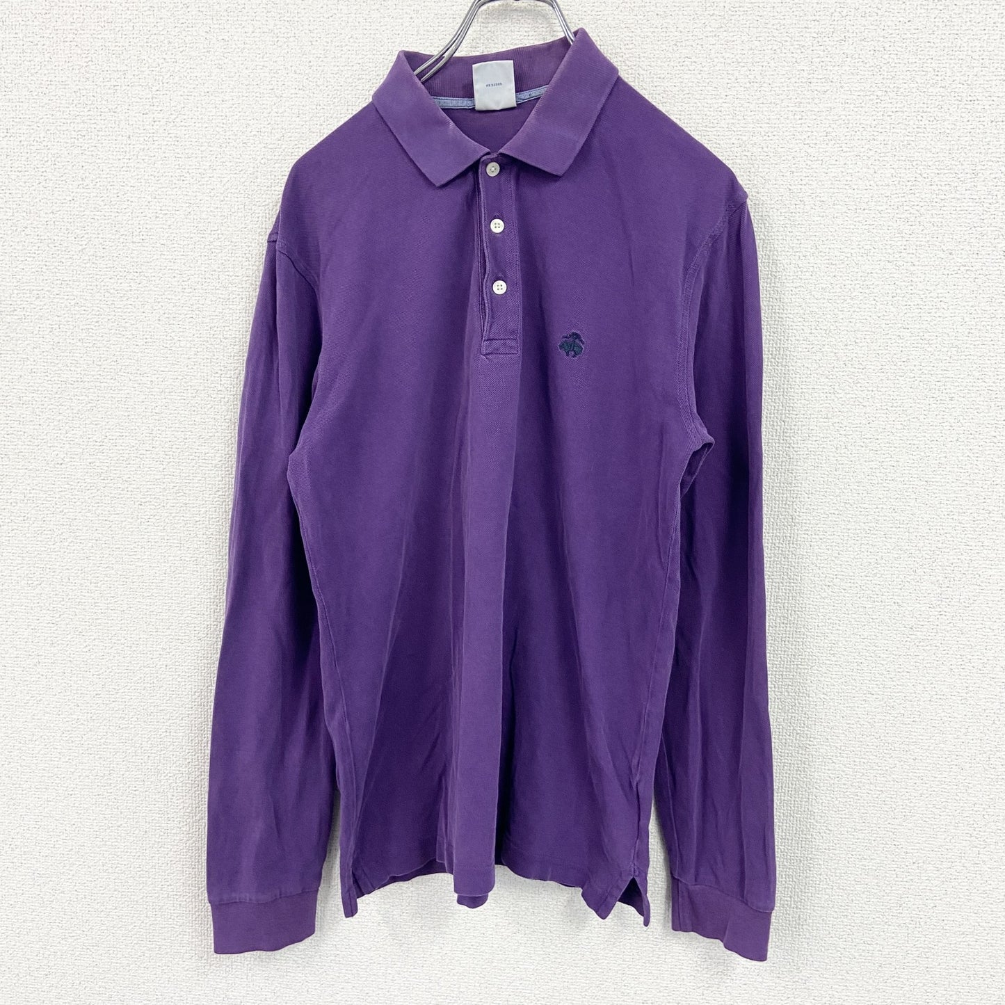Brooks Brothers　ブルックスブラザーズ　長袖ポロシャツ　紫　パープル　Mサイズ