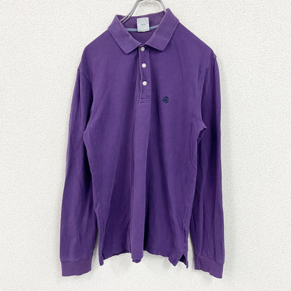 Brooks Brothers　ブルックスブラザーズ　長袖ポロシャツ　紫　パープル　Mサイズ