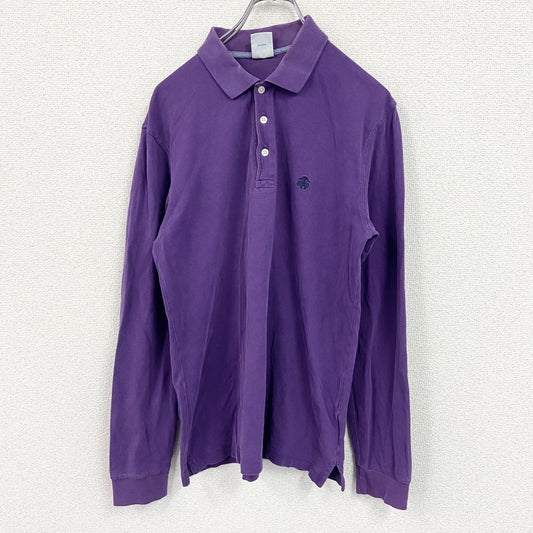 Brooks Brothers　ブルックスブラザーズ　長袖ポロシャツ　紫　パープル　Mサイズ