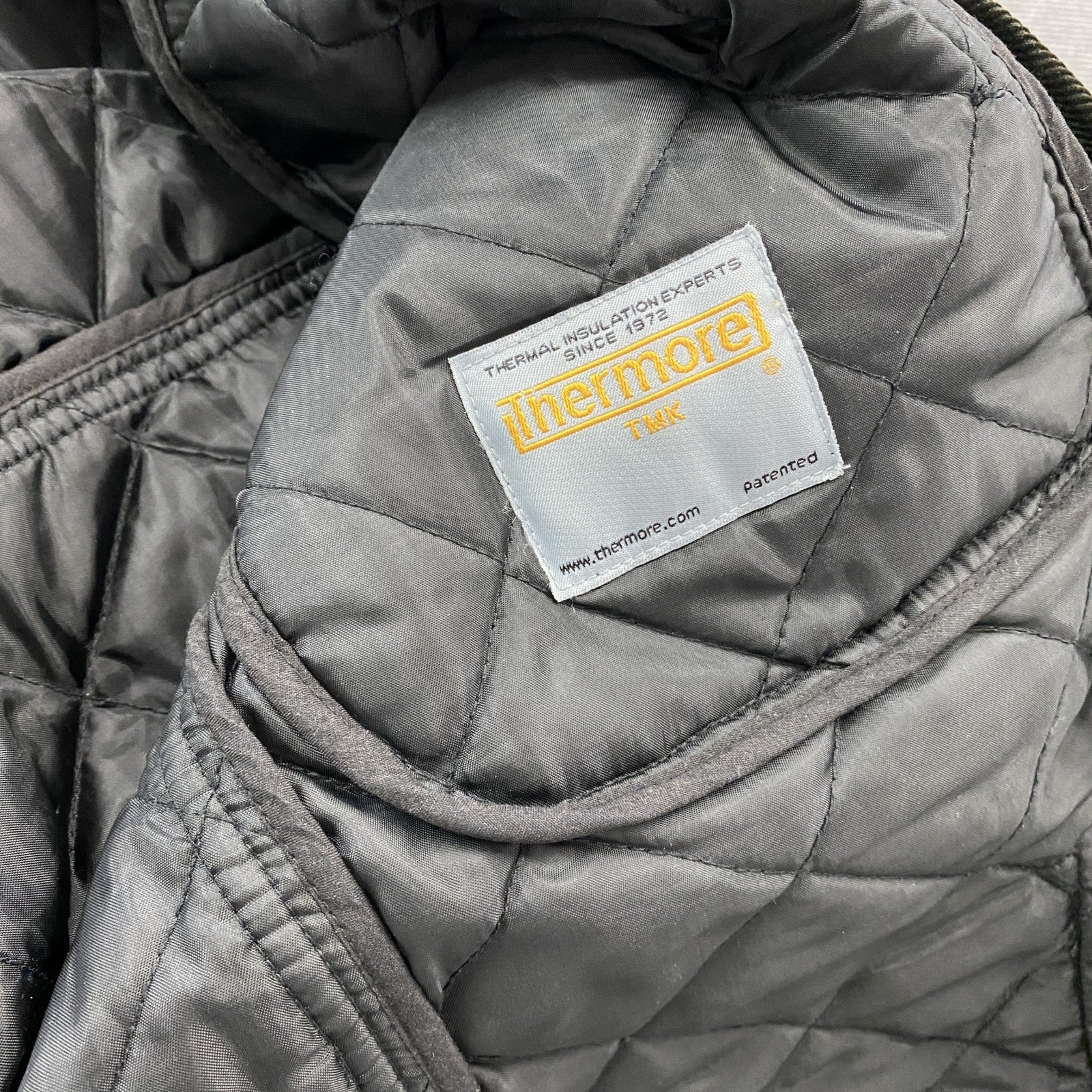 Eddie Bauer　エディーバウアー　キルティングジャケット　中綿入り　3つポケット　灰色　グレー　XLサイズ