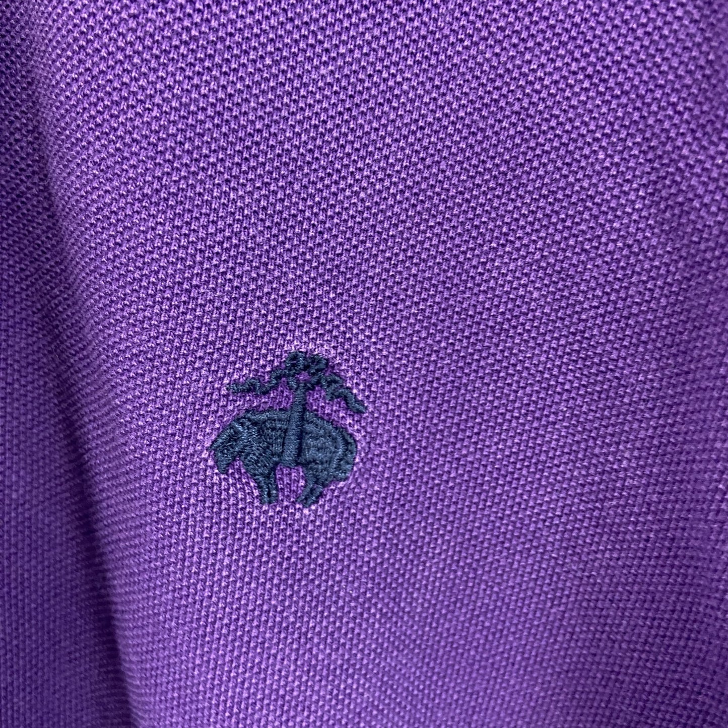 Brooks Brothers　ブルックスブラザーズ　長袖ポロシャツ　紫　パープル　Mサイズ