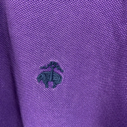 Brooks Brothers　ブルックスブラザーズ　長袖ポロシャツ　紫　パープル　Mサイズ
