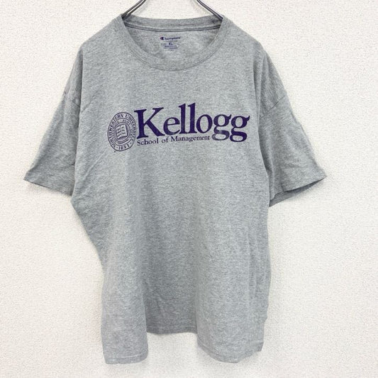 champion　チャンピオン　半袖プリントTシャツ　ノースウエスタン大学　カレッジ　灰色　グレー　XLサイズ