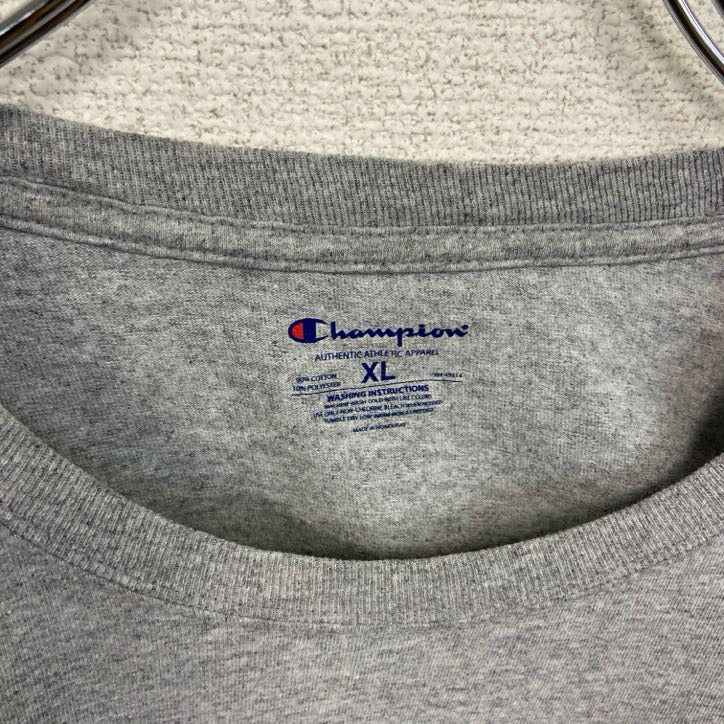 champion　チャンピオン　半袖プリントTシャツ　ノースウエスタン大学　カレッジ　灰色　グレー　XLサイズ