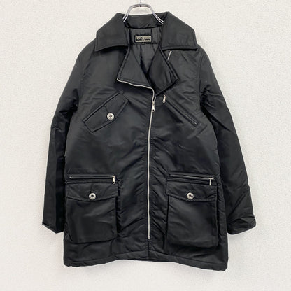 GUESS U.S.A　ゲスユーエスエー　ナイロンダブルライダースジャケット　中綿入り　黒　ブラック　Mサイズ