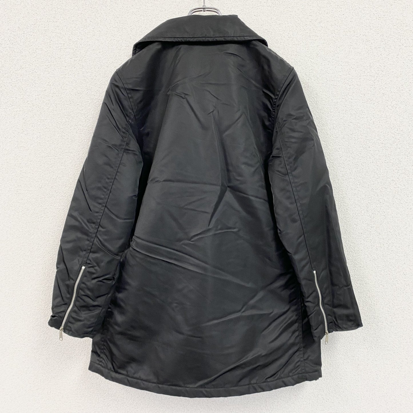 GUESS U.S.A　ゲスユーエスエー　ナイロンダブルライダースジャケット　中綿入り　黒　ブラック　Mサイズ