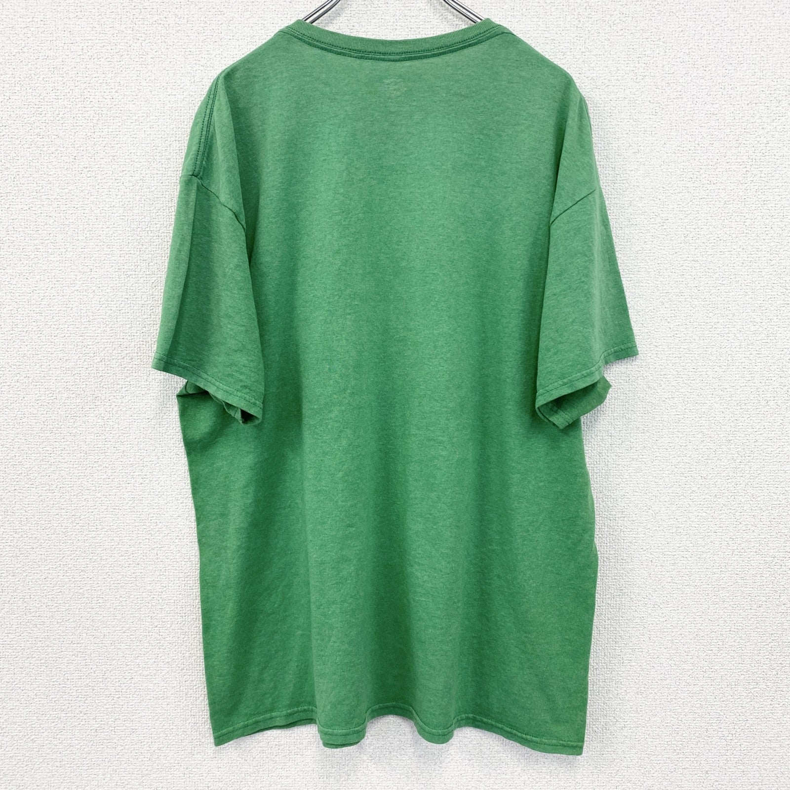 古着 used　アイドル忍者タートルズ　半袖オリジナルアニメプリントTシャツ　カジュアルデザイン　クルーネック　緑　XLサイズ