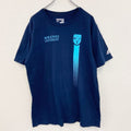 adidas　アディダス　半袖プリントTシャツ　ボブジョーンズ　紺　ネイビー　Lサイズ