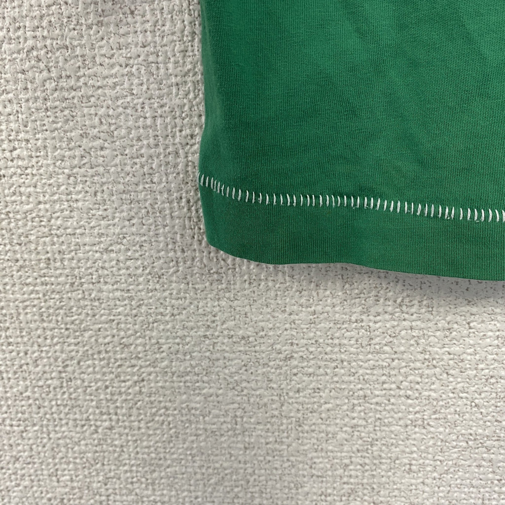 古着 used　DIESEL ディーゼル　半袖プリントTシャツ　カジュアル　シングルステッチ　クルーネック　緑　XLサイズ