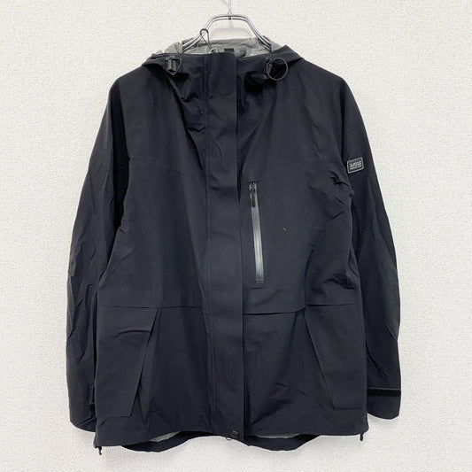 AIGLE　エーグル　PERTEX　パーテックシールドナイロンジャケット　比翼仕立て　黒　ブラック　38サイズ