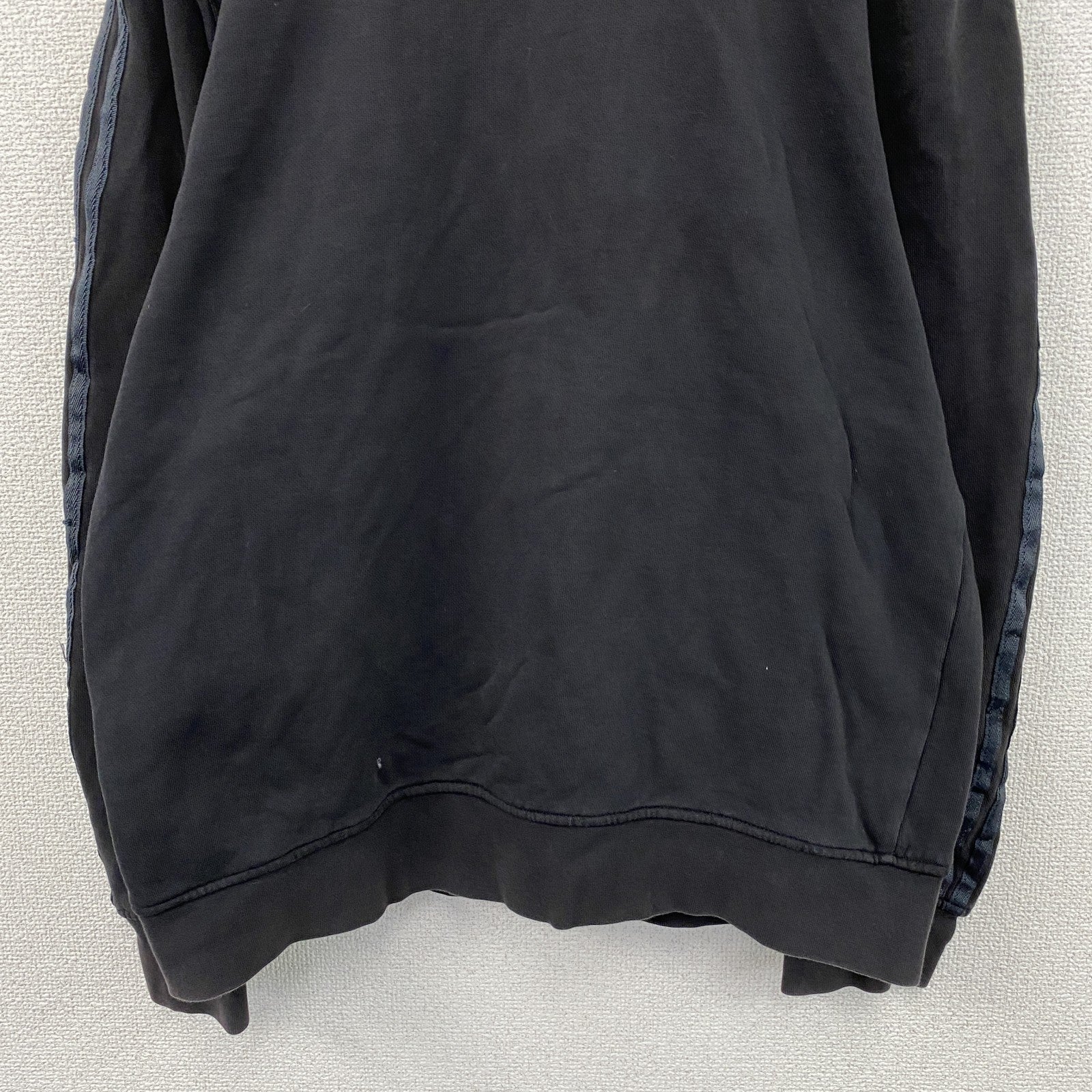 00s　adidas　アディダス　トラックジャケット/ジャージ　パフォーマンスロゴ　ヴィンテージ　黒　ブラック　Oサイズ