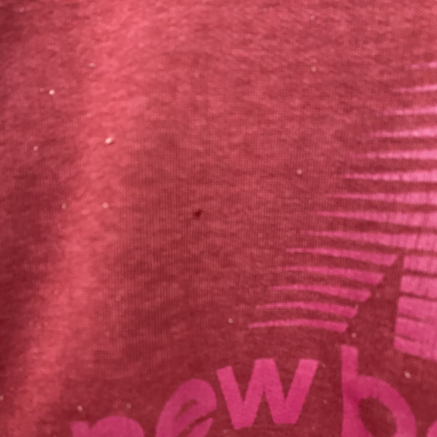 ～90s　NEW BALANCE　ニューバランス　スウェット/トレーナー　前V　ラグランスリーブ　赤　レッド　Mサイズ