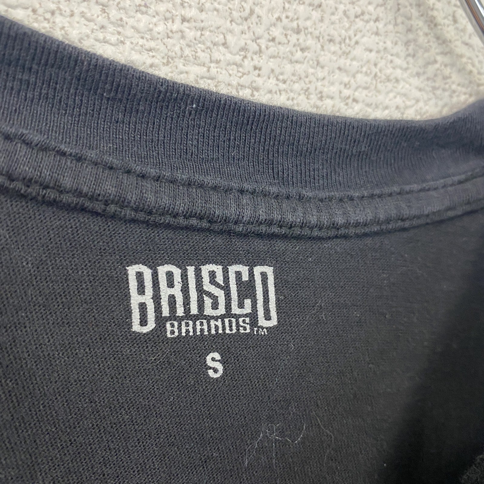 古着 used　BRISUCO　半袖アニメプリントTシャツ　TOKYO JAPAN　悲しみと悲哀　クルーネック　黒　Sサイズ