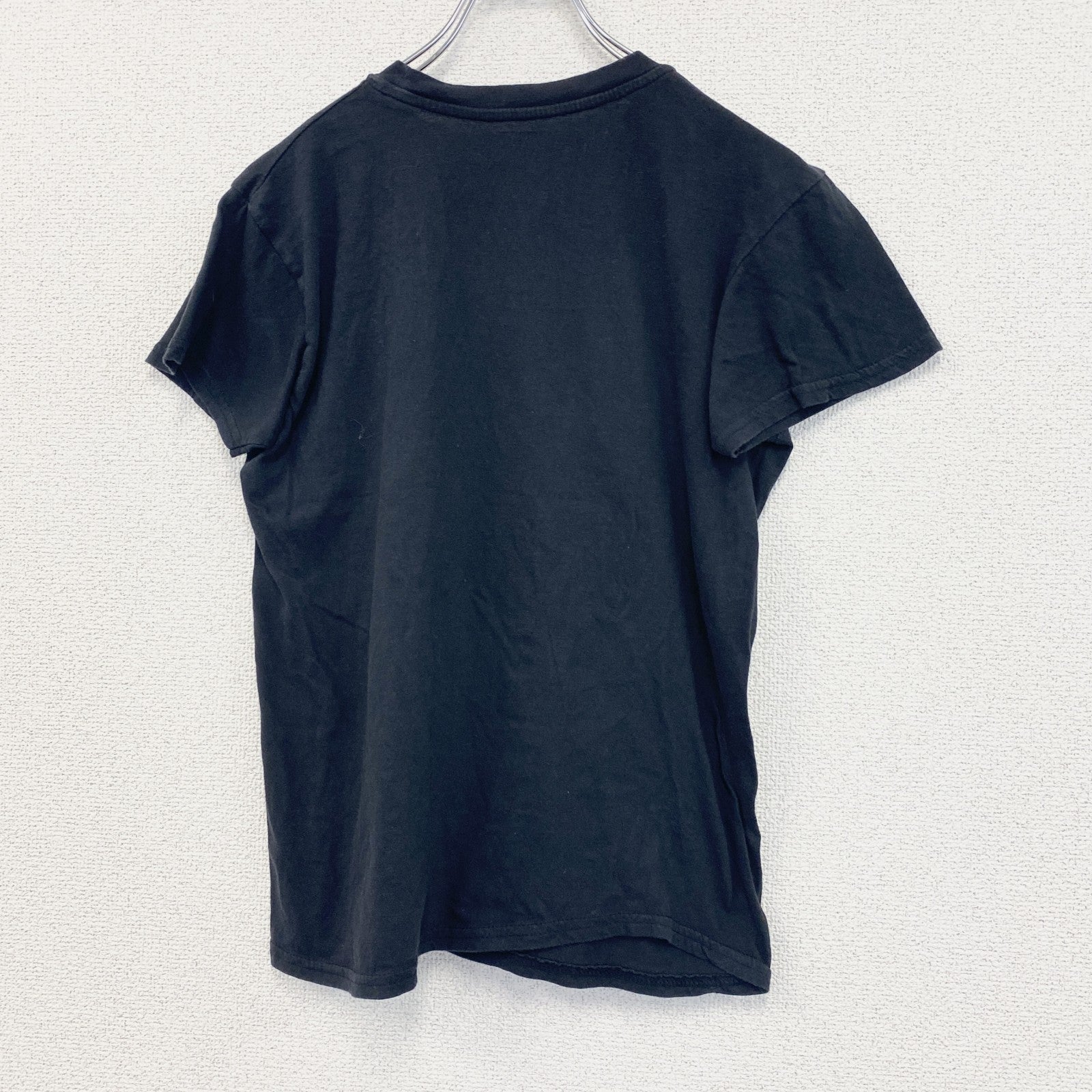 古着 used　BRISUCO　半袖アニメプリントTシャツ　TOKYO JAPAN　悲しみと悲哀　クルーネック　黒　Sサイズ