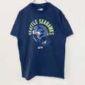 古着 used　TEAM APPAREL　半袖プリントTシャツ　NFL　シアトル シーホークス　クルーネック　ネイビー　Mサイズ