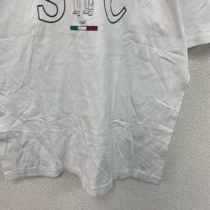 SINA COVA　シナコバ　半袖プリントTシャツ　シングルステッチ　白　ホワイト　Lサイズ