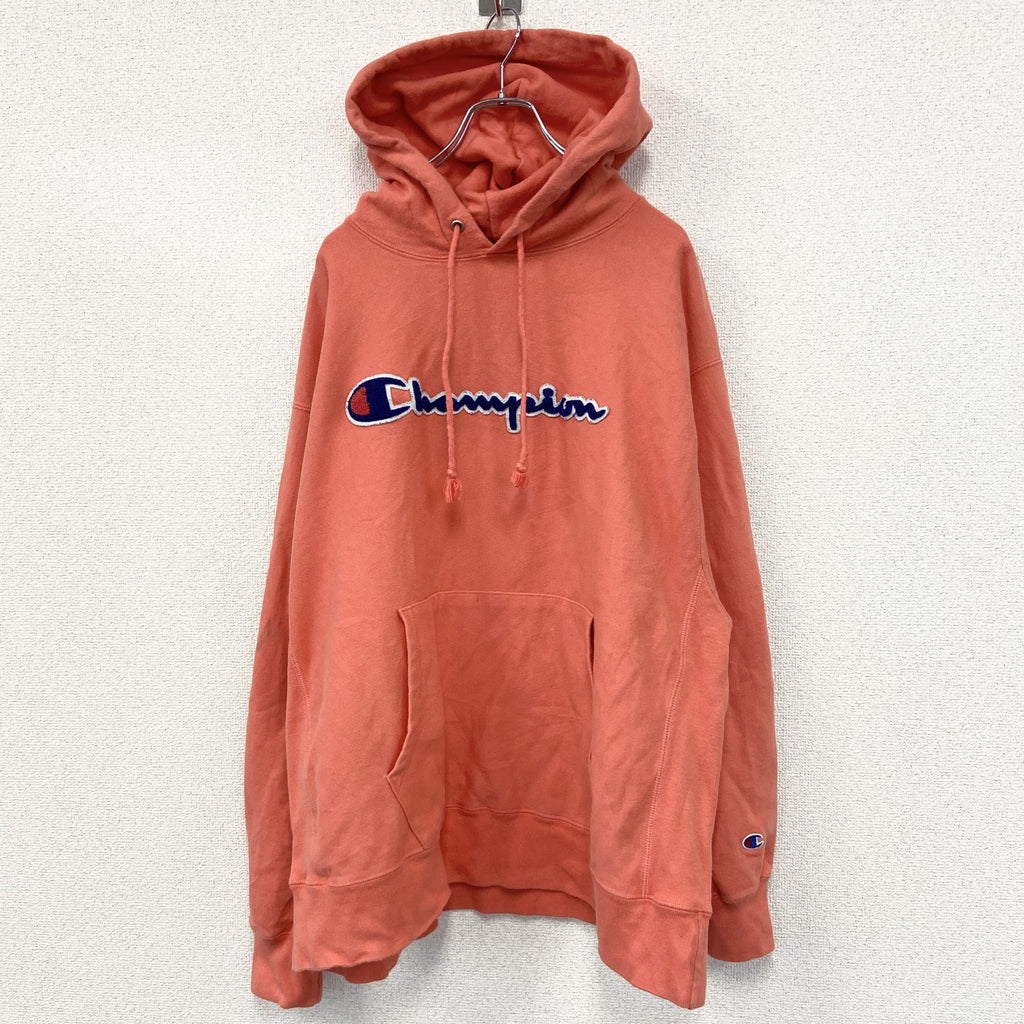 champion　チャンピオン　リバースウィーブ　スウェットパーカー/フーディー　オレンジ　XXLサイズ