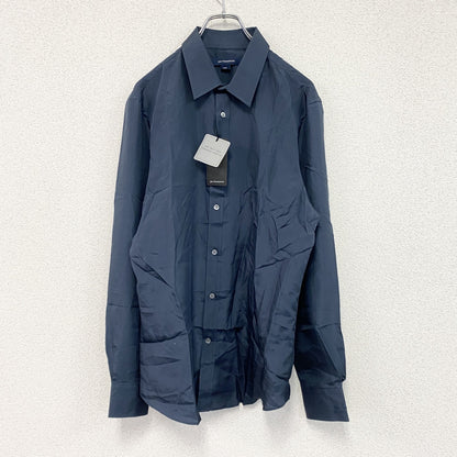 JIM THOMPSON　ジムトンプソン　長袖シルクシャツ　紺　ネイビー　Lサイズ