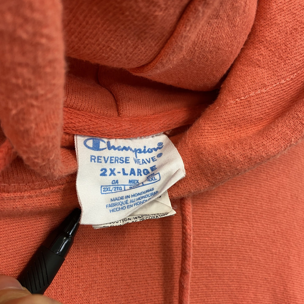 champion　チャンピオン　リバースウィーブ　スウェットパーカー/フーディー　オレンジ　XXLサイズ