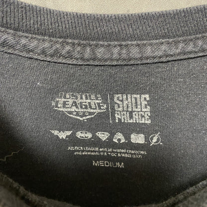 古着 used　JUSTICELEAGUE ジャスティスリーグ　半袖プリントTシャツ　黒　DCコミックス　アメコミ　浮世絵