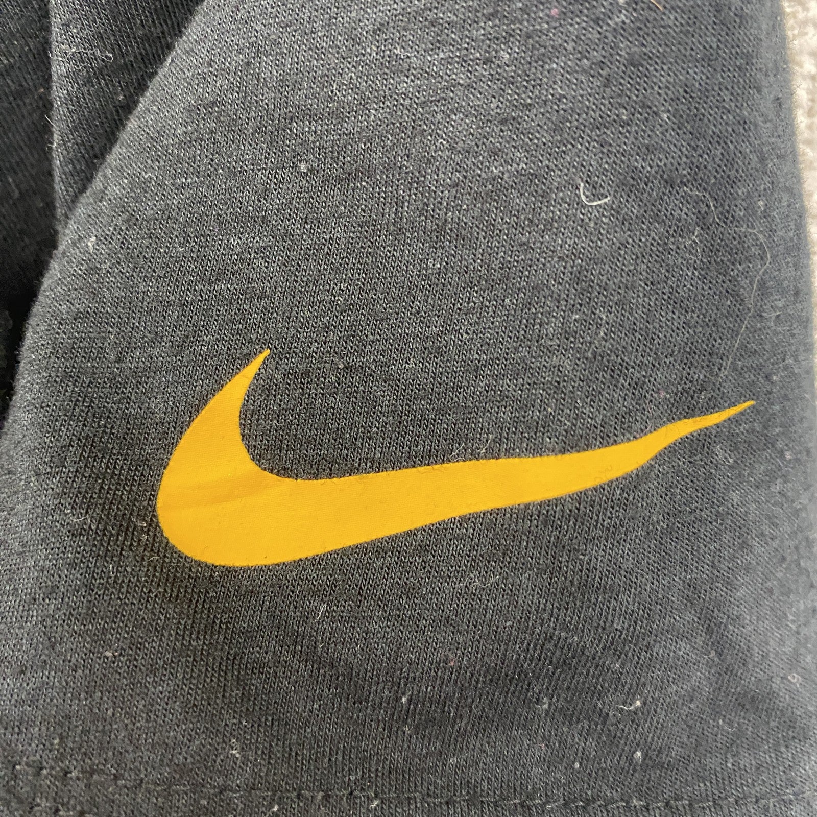 古着 used　NIKE ナイキ　半袖プリントTシャツ　カジュアル　バイカラー　Steelers　黒　グレー　レトロ　Sサイズ
