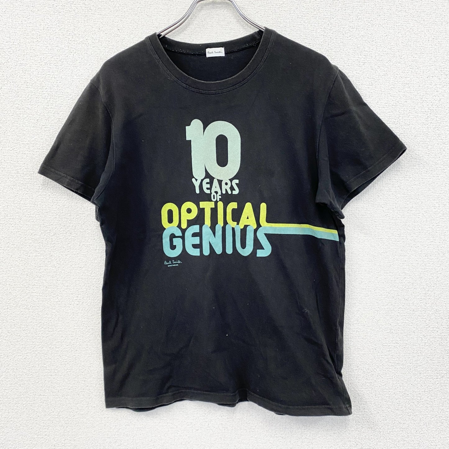 Paul Smith　ポール・スミス　半袖プリントTシャツ　OPTICAL ENGINES　黒　ブラック