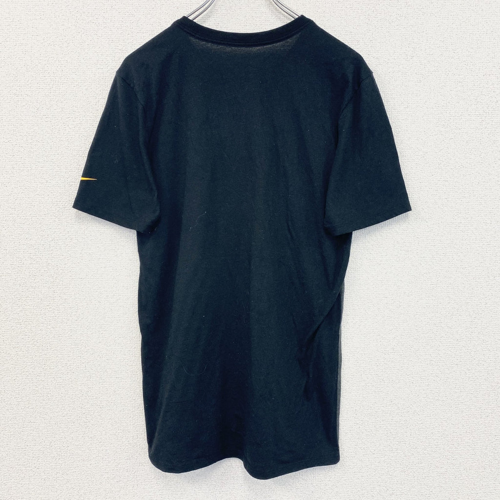 古着 used　NIKE ナイキ　半袖プリントTシャツ　カジュアル　バイカラー　Steelers　黒　グレー　レトロ　Sサイズ