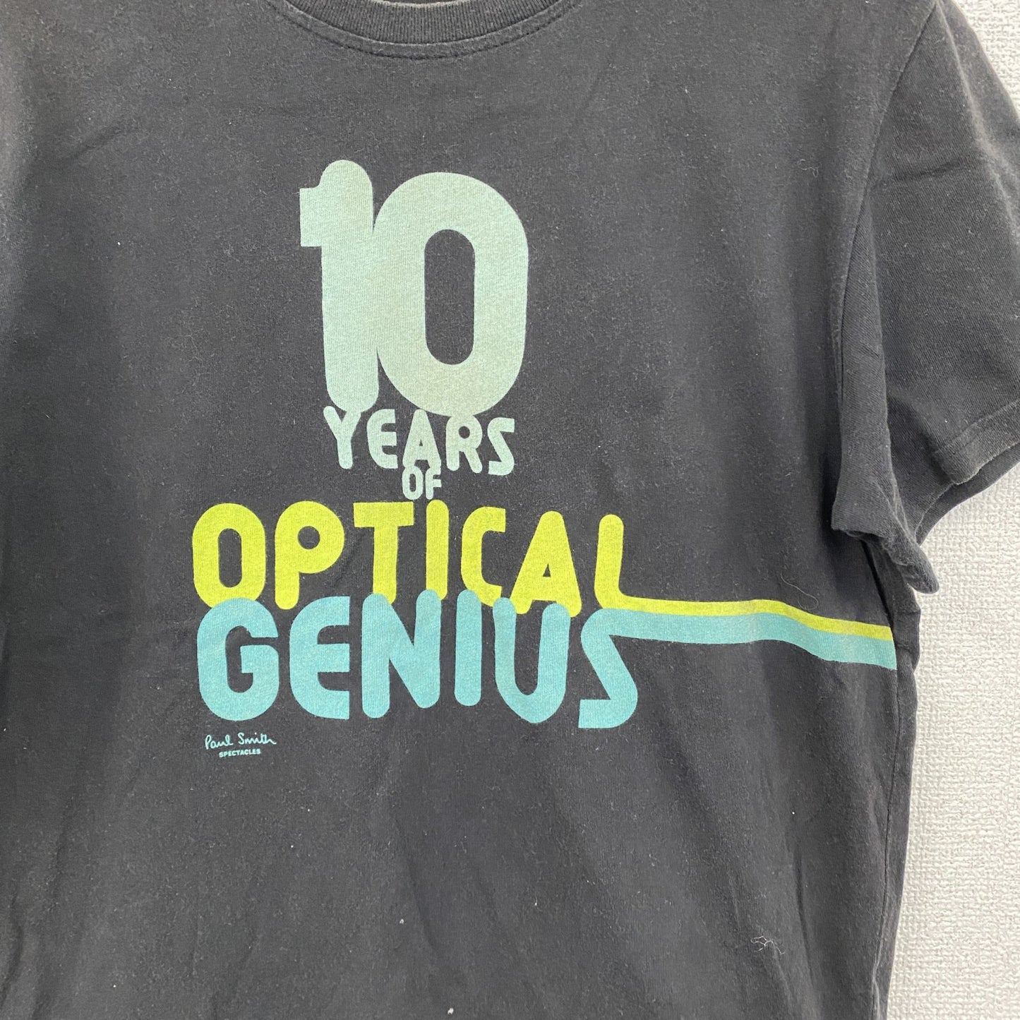 Paul Smith　ポール・スミス　半袖プリントTシャツ　OPTICAL ENGINES　黒　ブラック