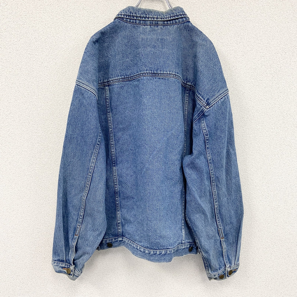 90s　Eddie Bauer　エディーバウアー　デニムジャケット/Gジャン　ヴィンテージ　白タグ　インディゴ　Lサイズ
