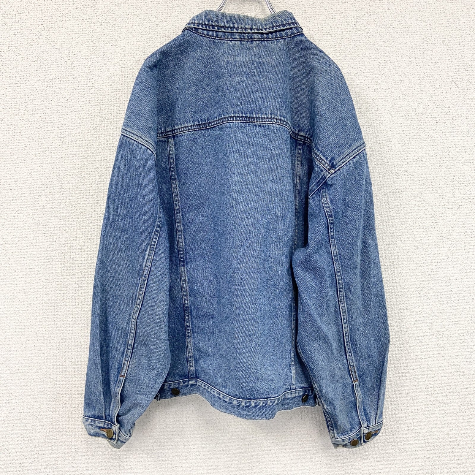 90s　Eddie Bauer　エディーバウアー　デニムジャケット/Gジャン　ヴィンテージ　白タグ　インディゴ　Lサイズ