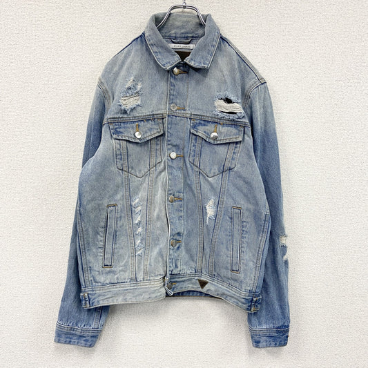 GUESS　ゲス　デニムジャケット/Gジャン　ダメージ加工　インディゴ　Mサイズ