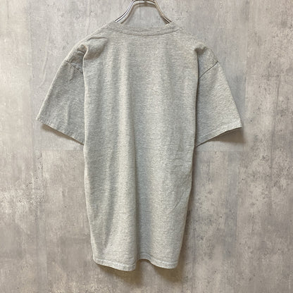 古着 used　Disney　ディズニー　半袖　プリントTシャツ　グレー　ミッキー　ロゴT　キャラクター　アメカジ　レトロ　クルーネック　