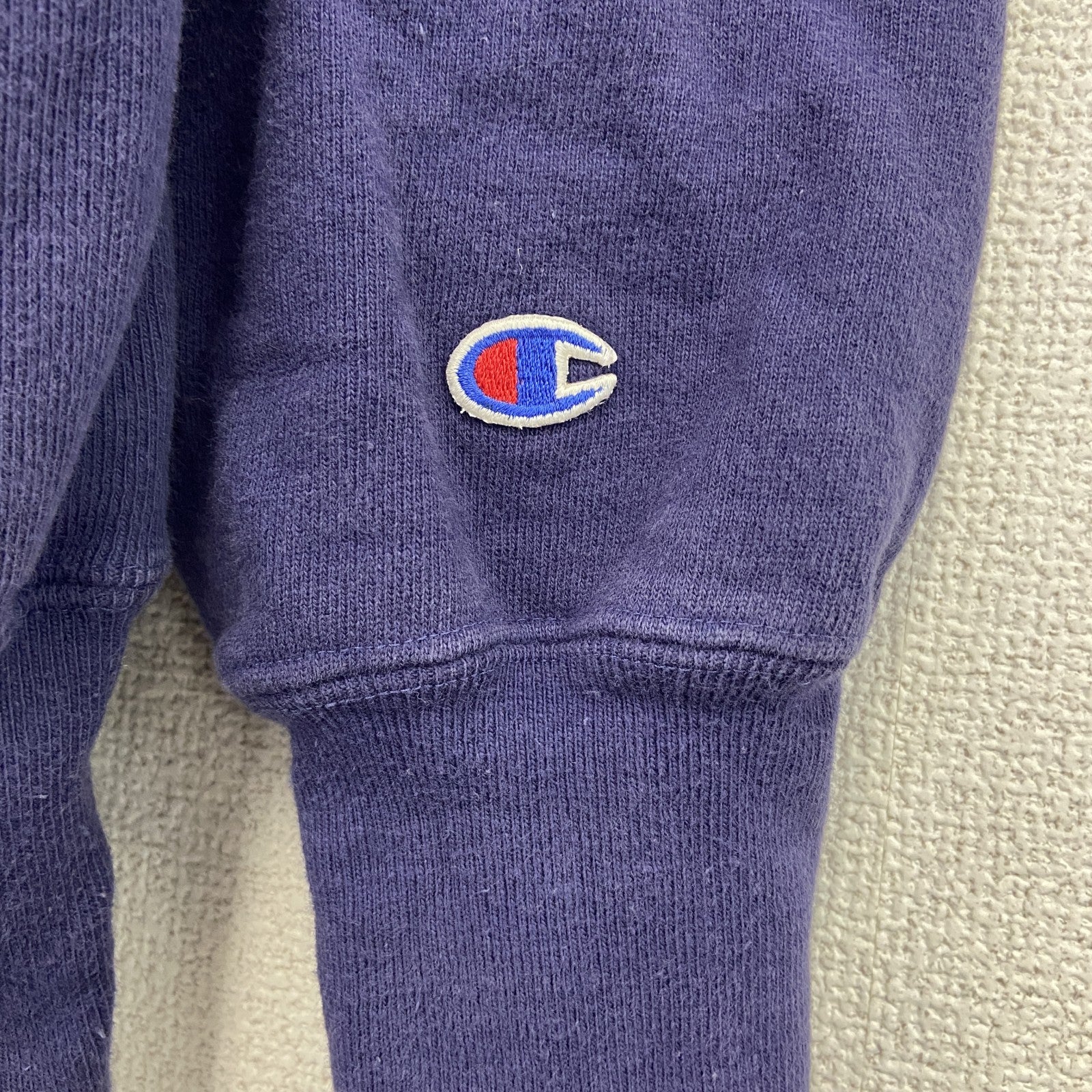 90s　champion　チャンピオン　リバースウィーブ　スウェット　トレーナー　刺繍タグ　紫　XXLサイズ