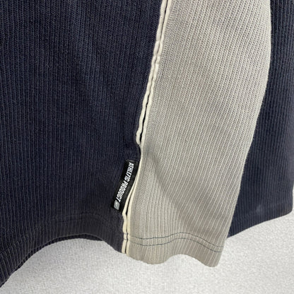 00s　NIKE　ナイキ　スウェット/トレーナー　ワンポイントロゴ　ヴィンテージ　ネイビー　グレー　Mサイズ　