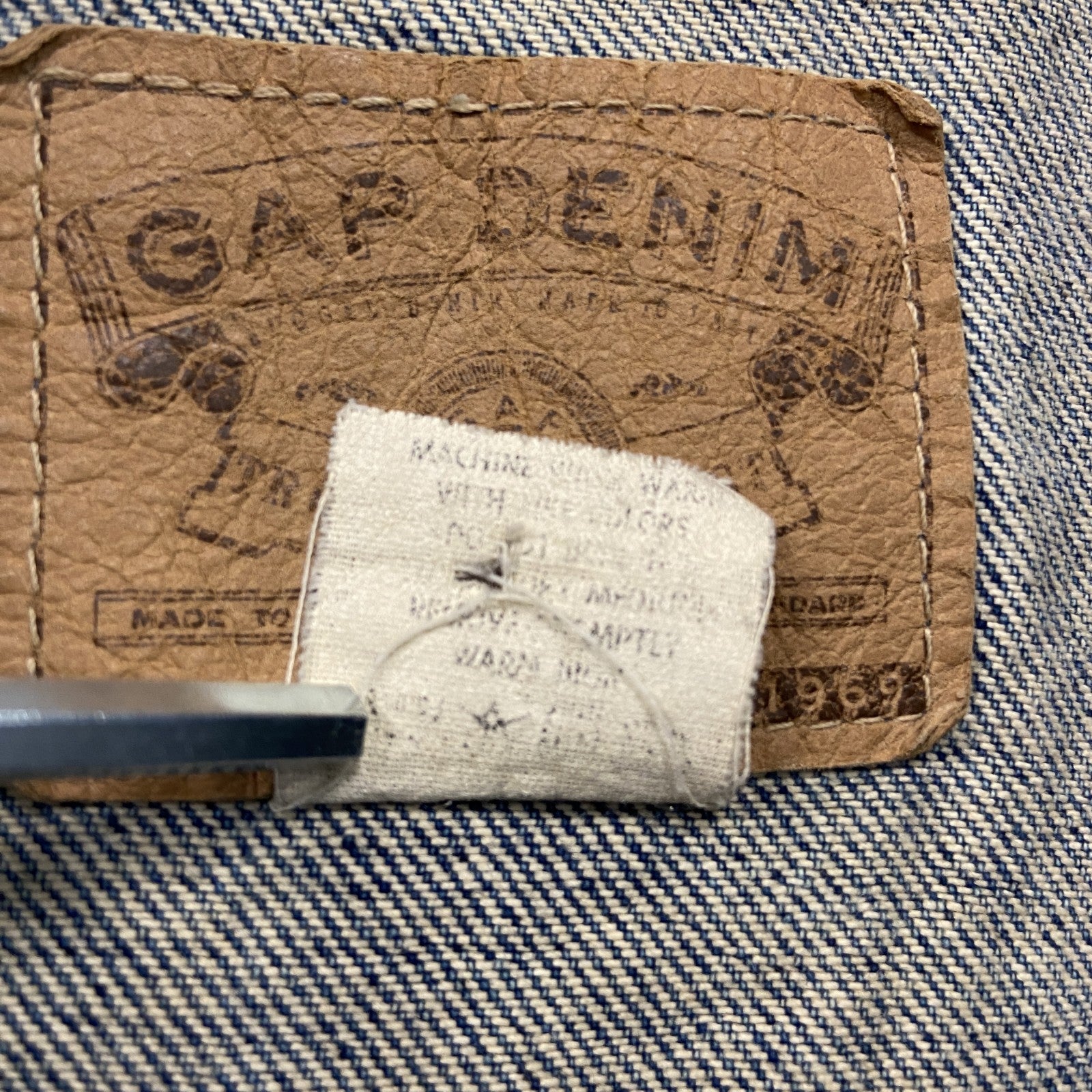 90s　OLD GAP　オールドギャップ　GAP DENIMI　デニムジャケット/Gジャン　ヴィンテージ　インディゴ　Sサイズ