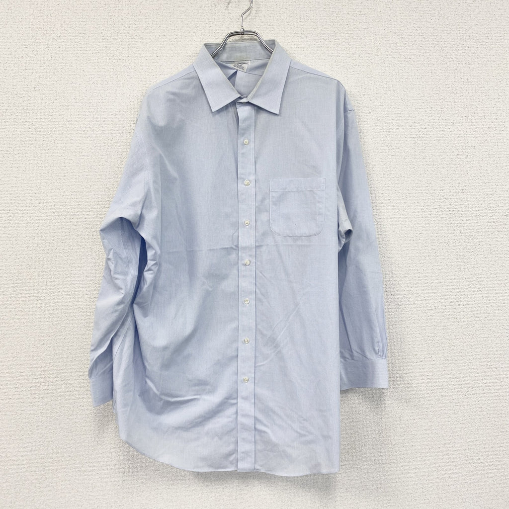 Brooks Brothers　ブルックスブラザーズ　長袖シャツ　チェック柄　水色　ブルー　白　ホワイト